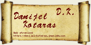 Danijel Kotaraš vizit kartica